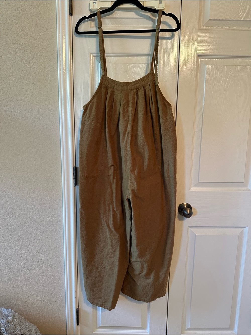 Relaxed Strappy Wide-Leg Jumpsuit - Brown